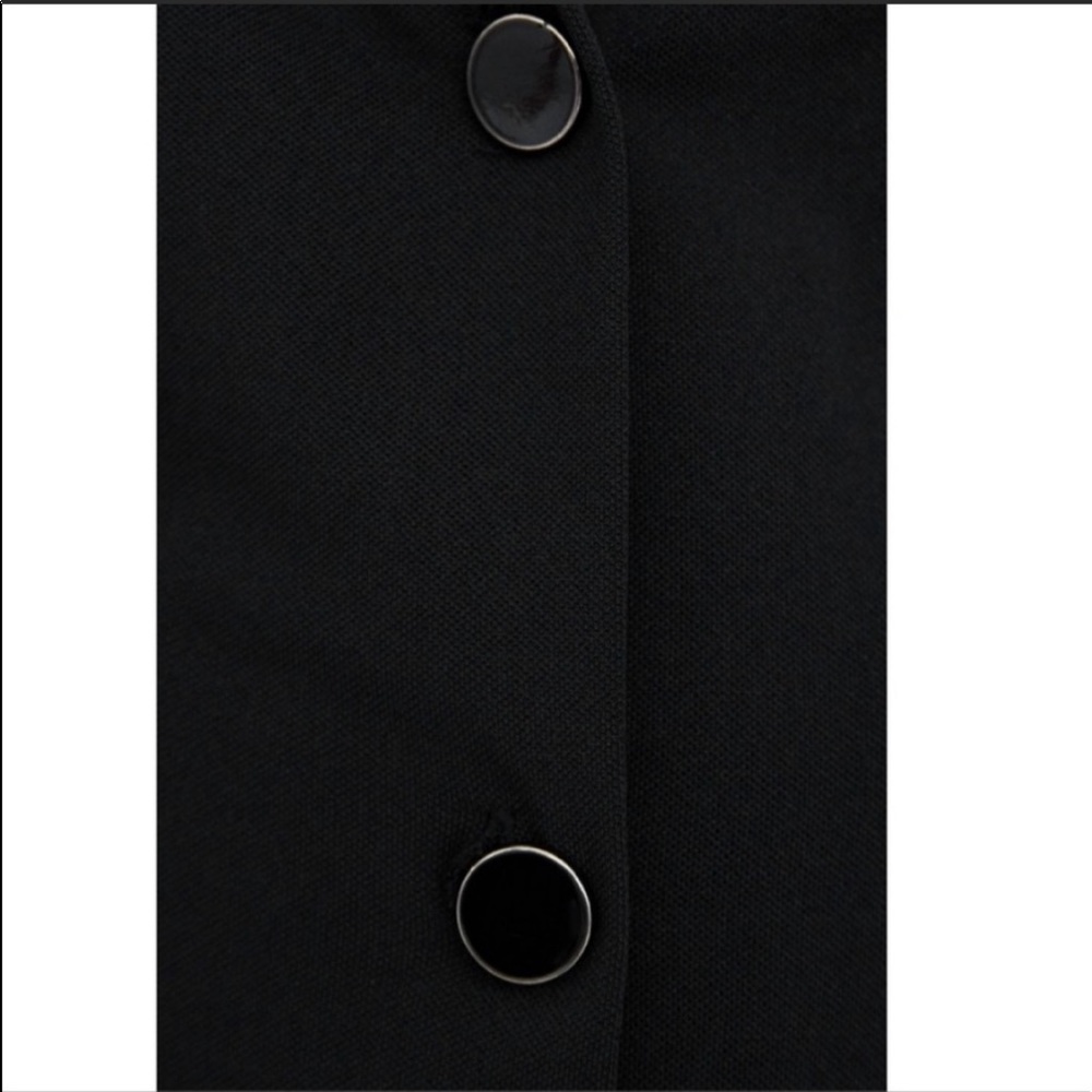 NWT Zara Front Button Up Dress- Black - Picture 8 of 11